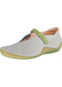 Think!, Damen Halbschuhe 'Kapsl', Grau / Neongr&uuml;n