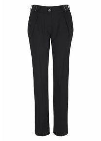 Laura Scott, Damen Bundfaltenhose, Schwarz
