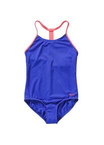 Nike, Mädchen Badeanzug 'T-BACK ONE', Blau / Hellpink