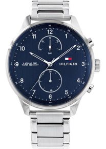 Tommy Hilfiger, Herren Uhr 'Casual, 1791575', Saphir / Silber