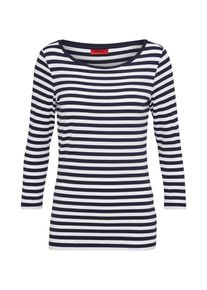Hugo, Damen Jerseyshirt 'Dannela', Navy / Offwhite