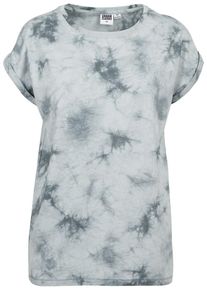 Urban Classics, Damen Shirt 'Ladies Batic Extended Shoulder Tee', Taubenblau / Hellgrau