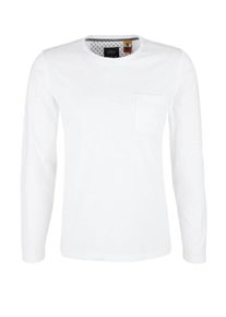 s.Oliver RED LABEL, Herren Longsleeve, Weißmeliert