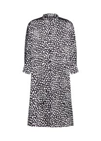 mint&berry Mint&berry, Damen Blusenkleid, Schwarz / Wei&szlig;