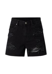 Dr. Denim, Damen Shorts 'Jenn', Black Denim