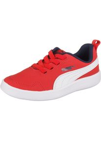 Puma, Sneaker 'Courtflex PS', Nachtblau / Rot / Wei&szlig;