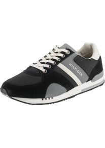Tommy Hilfiger, Herren Sneaker 'NEW ICONIC RUNNER', Creme / Grau / Schwarz