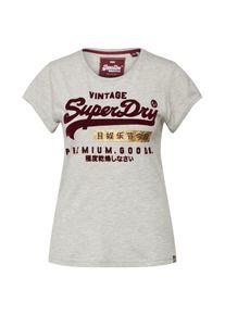 Superdry, Damen T-Shirt, Gold / Graumeliert / Beere