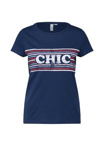 Q/S Designed By, Damen Shirt, Navy / Rot / Wei&szlig;