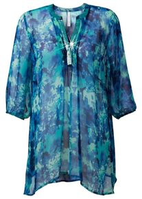 sheego Style, Damen Style Zipfeltunika, Blau / T&uuml;rkis