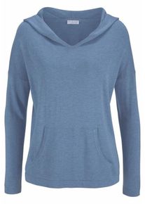 re.draft, Damen Kapuzenpullover, Taubenblau