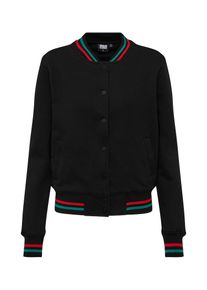 Urban Classics, Damen Sweatjacke, Gr&uuml;n / Rot / Schwarz