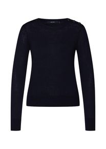 Véro Moda VERO MODA, Damen Pullover 'VMMILDA LS O-NECK BUTTON BLOUSE BOO', Schwarz