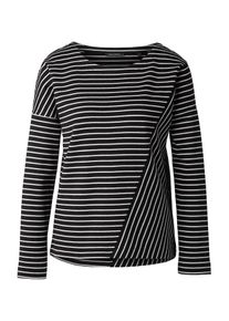 Marc O'Polo Marc O'Polo, Damen Longsleeve, Schwarz / Weiß