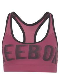 Reebok, Damen BH 'HERO BRAND R', Pink / Schwarz