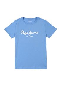 Pepe Jeans, Shirt 'ART', Himmelblau / Wei&szlig;