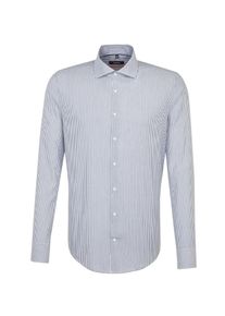 Seidensticker, Herren Hemd, Taubenblau / Wei&szlig;