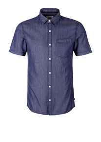 Q/S Designed By, Herren Hemd, Blaumeliert