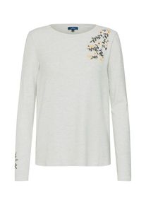 Tom Tailor, Damen Pullover, Mischfarben / Wei&szlig;meliert
