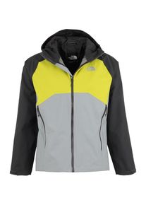 The North Face, Herren Wanderjacke 'Stratos', Gelb / Grau / Dunkelgrau