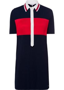 Tommy Hilfiger, Damen Kleid 'Frances', Nachtblau / Rot / Weiß