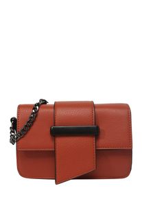 Pieces, Damen Tasche 'Boxy', Rostbraun / Schwarz