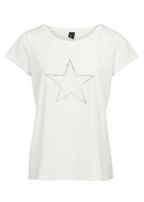 Heine, Damen T-Shirt, Offwhite