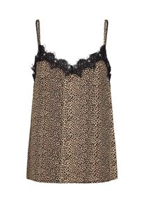 Object, Damen Top, Braun / Schwarz