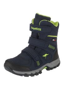 Kangaroos, M&auml;dchen Winterstiefel 'K-RANI', Blau / Limette