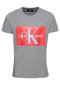 Calvin Klein Jeans, Herren Shirt, Grau / Rot