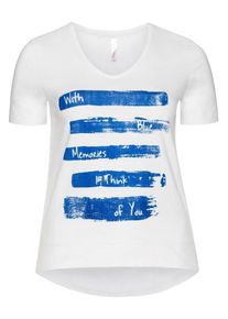 SheeGOTit, Damen Longshirt, Blau / Wei&szlig;