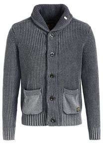 Khujo, Herren Strickjacke 'PAINTER', Anthrazit