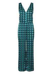 Pieces, Damen Jumpsuit, Navy / Jade / Weiß