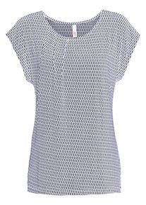 sheego Class, Damen Shirt, Navy / Wei&szlig;