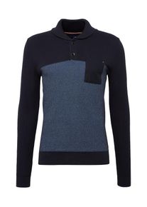 Tom Tailor, Herren Strickpullover, Nachtblau / Violettblau
