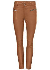 Heine, Damen Lederhose, Cognac