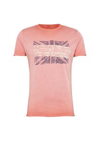 Pepe Jeans, Herren T-Shirt 'BILLIE', Blau / Rosa / Wei&szlig;