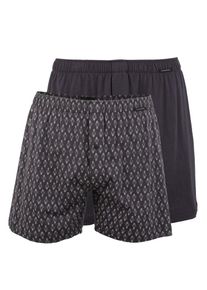 Schiesser, Herren Boxershorts, Dunkelgrau