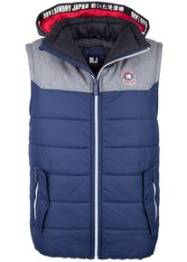 Dry Laundry Japan Dry Laundry, Herren Weste, Marine / Grau / Hellgrau / Hellrot