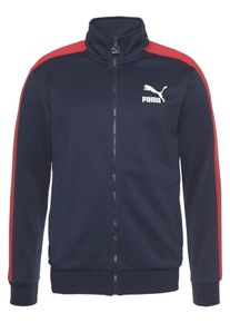 Puma, Herren Jacke 'Classics T7 Track', Navy / Hellrot