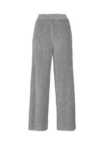 NA-KD, Damen Hose 'Glittery Pleated', Silber