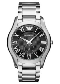 Emporio Armani, Herren Uhr, Schwarz / Silber