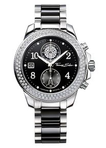 Thomas Sabo, Damen Chronograph &raquo;GLAM CHRONO, WA0185&laquo;, Schwarz / Silber