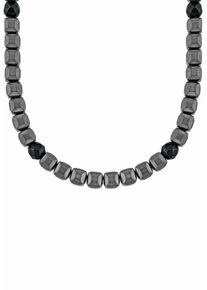 s.Oliver RED LABEL, Herren Edelstahlkette '2018711', Grau / Schwarz