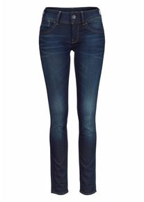 G-Star Raw, Damen 'Lynn' Skinny Jeans mit Used Waschung, Nachtblau