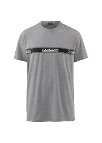 Napapijri, Herren T-Shirt, Graumeliert