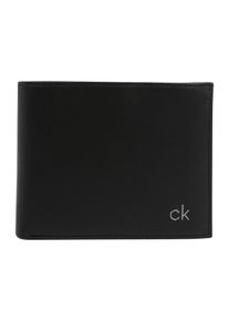 Calvin Klein, Herren Geldbörse 'SMOOTH COIN PASS', Schwarz