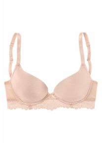 Lascana, Damen T-Shirt-BH mit Schale, Apricot