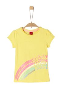 s.Oliver Junior, Mädchen T-Shirt, Hellblau / Gelb / Pink