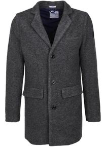 DSTREZZED, Herren Kurzmantel 'COAT BOUCLE WOOL', Dunkelgrau
